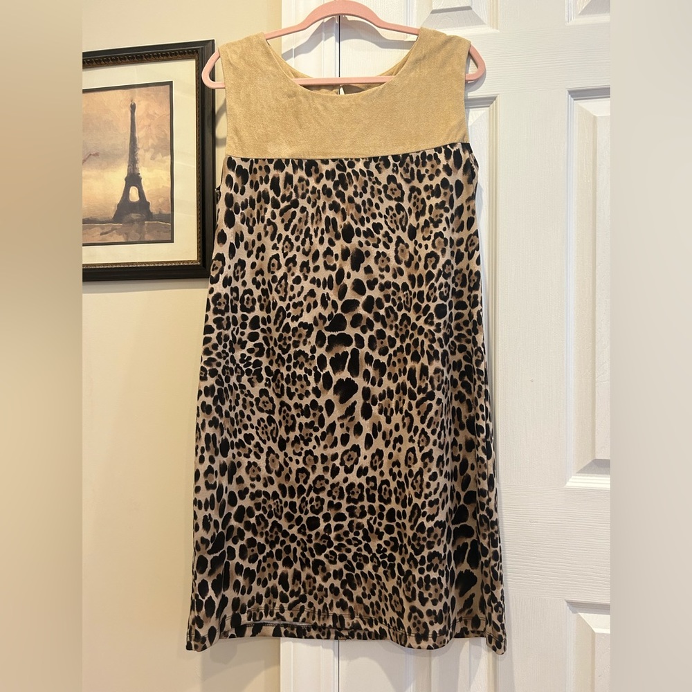 Tiana B Leopard Shift Dress